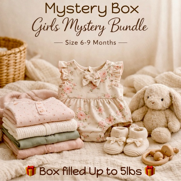 🎀 Mystery Girls Clothing Bundle – Size 6–9M 🎁